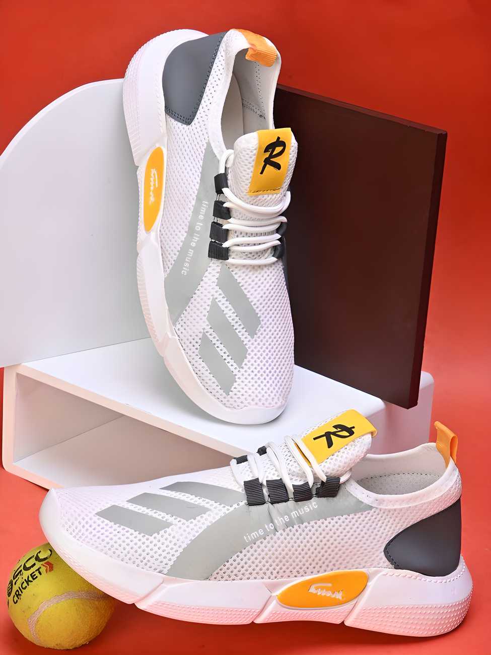 Daily Wear Men's White Casual Shoes