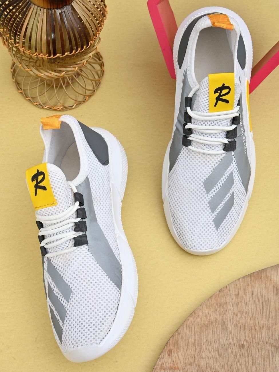 Daily Wear Men's White Casual Shoes